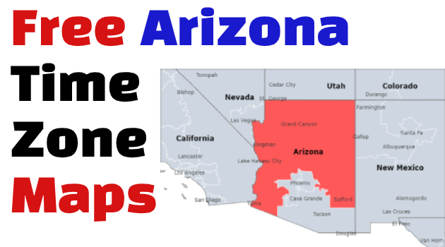 Arizona Time Zone Maps