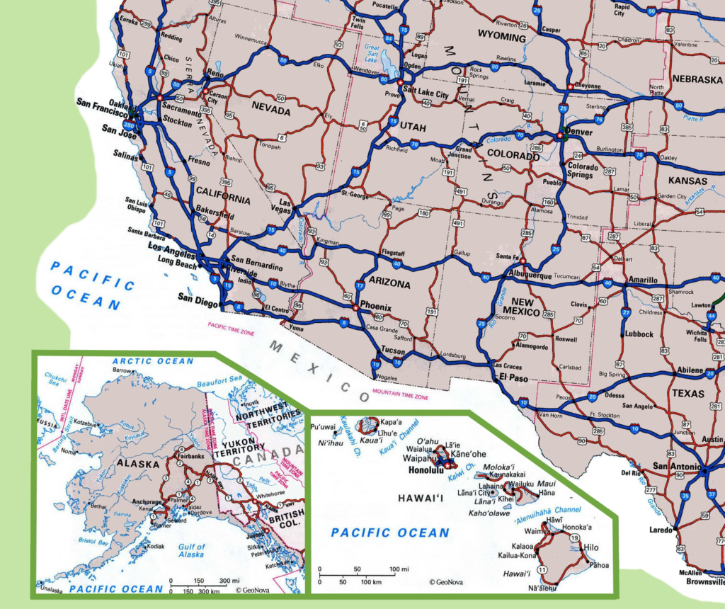 Road Map of South West