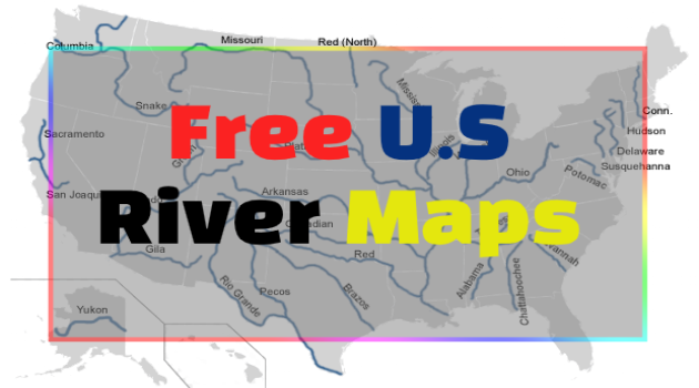 U.S river maps