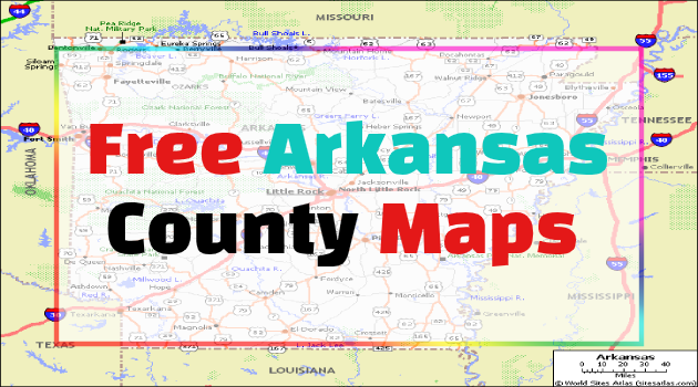 Arkansas County Maps